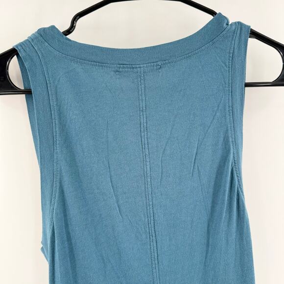 Michael Stars Solange Dress Size Small NEW Tie Waist Maxi Pebble Blue NWOT - Picture 8 of 14